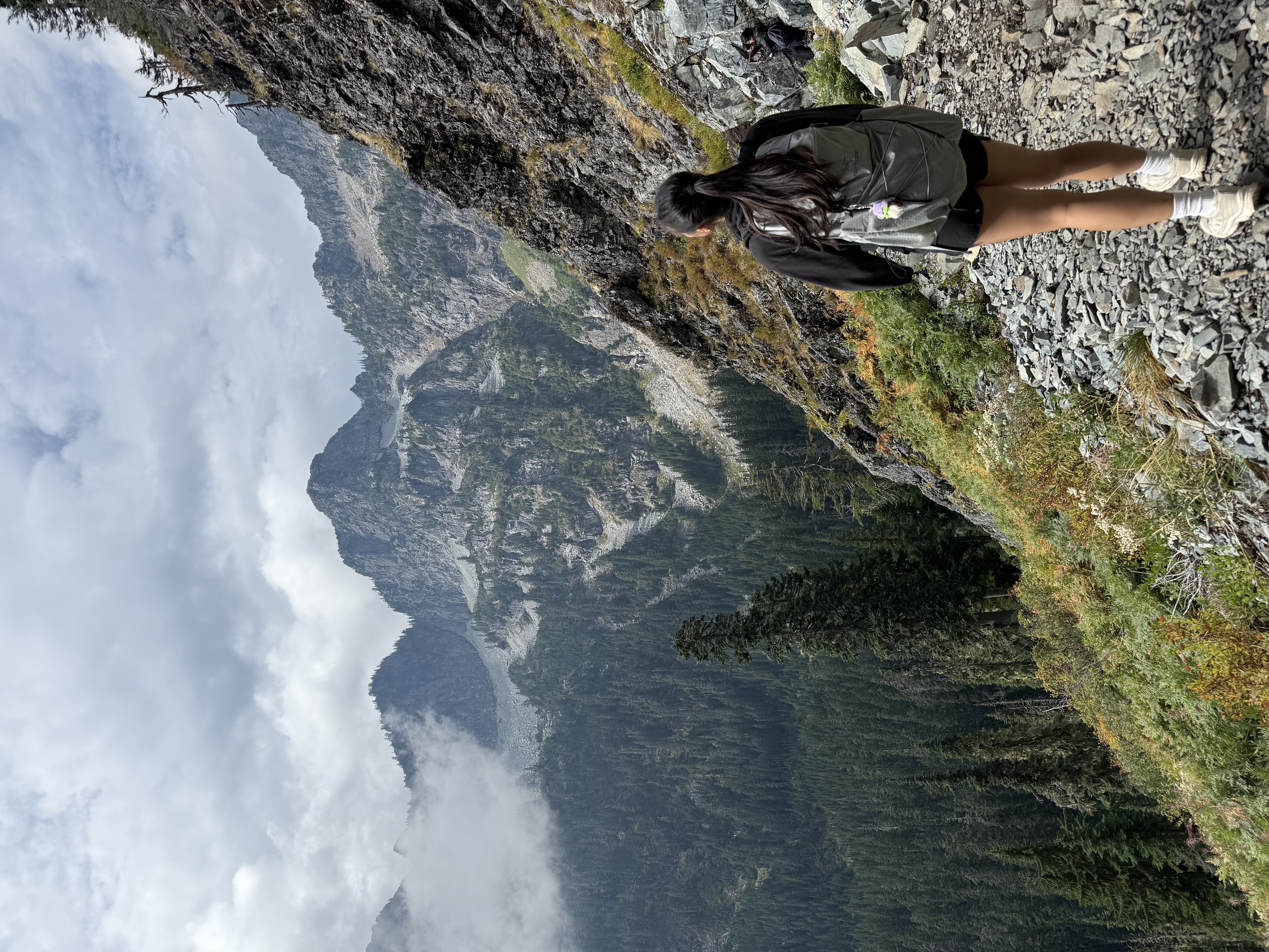 Hiking outdoors