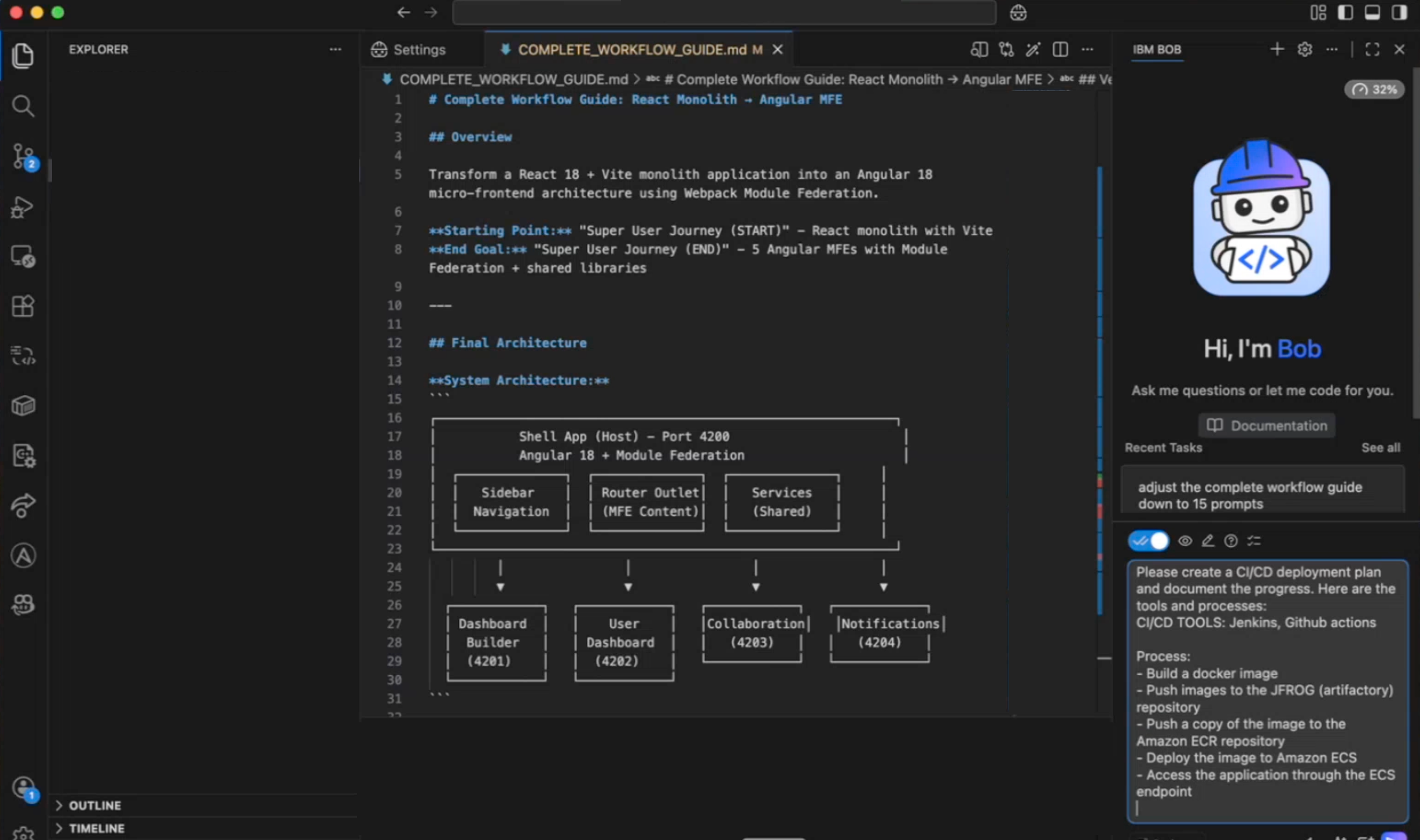 Design to Code Migration project preview