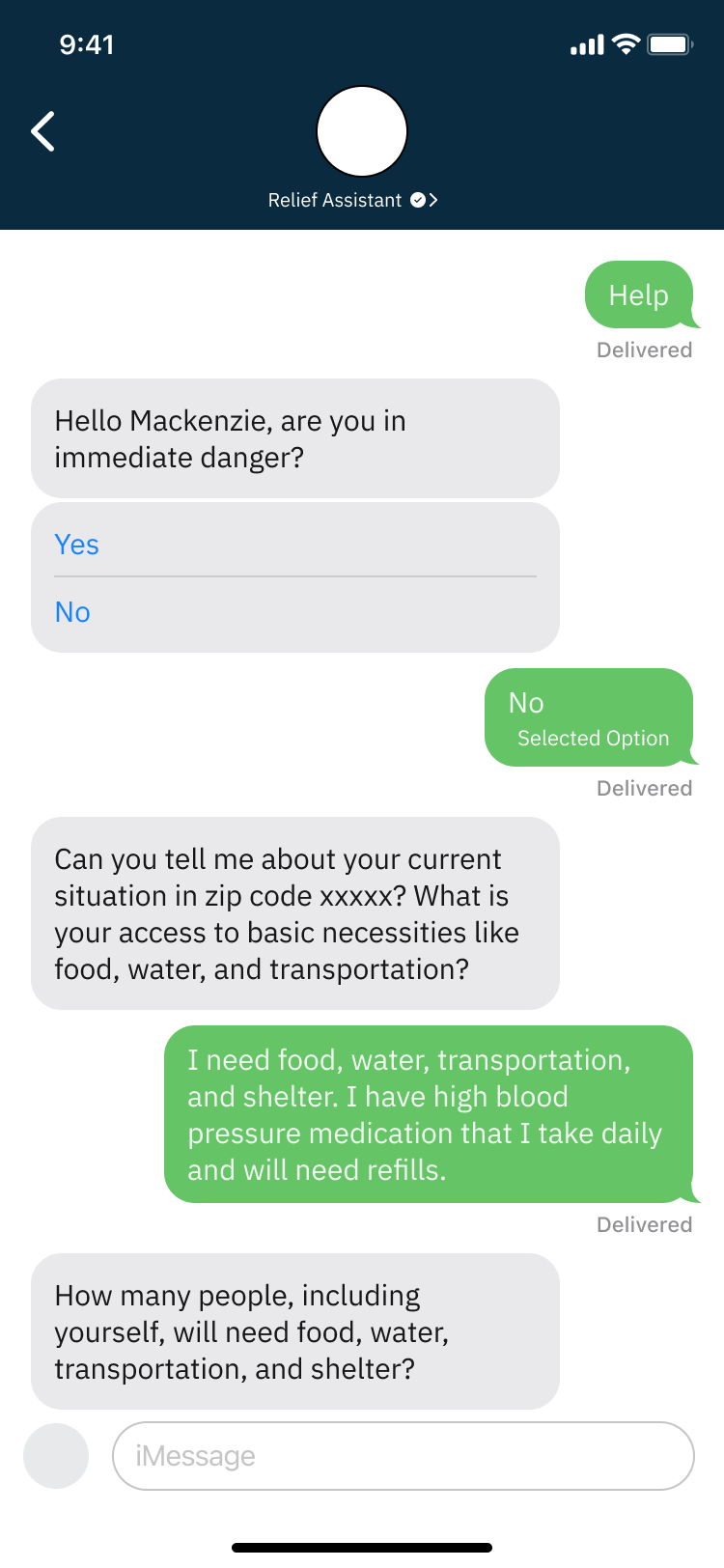 DR Assistant — screen 3